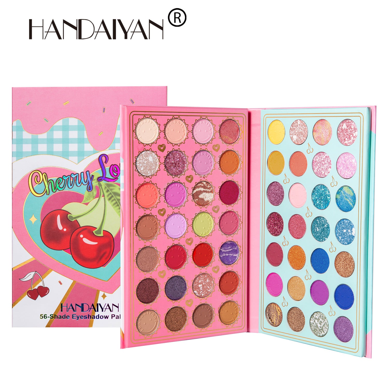 HANDAIYAN 56 Color Makeup Eyeshadow Palette Pearlescent Matte
