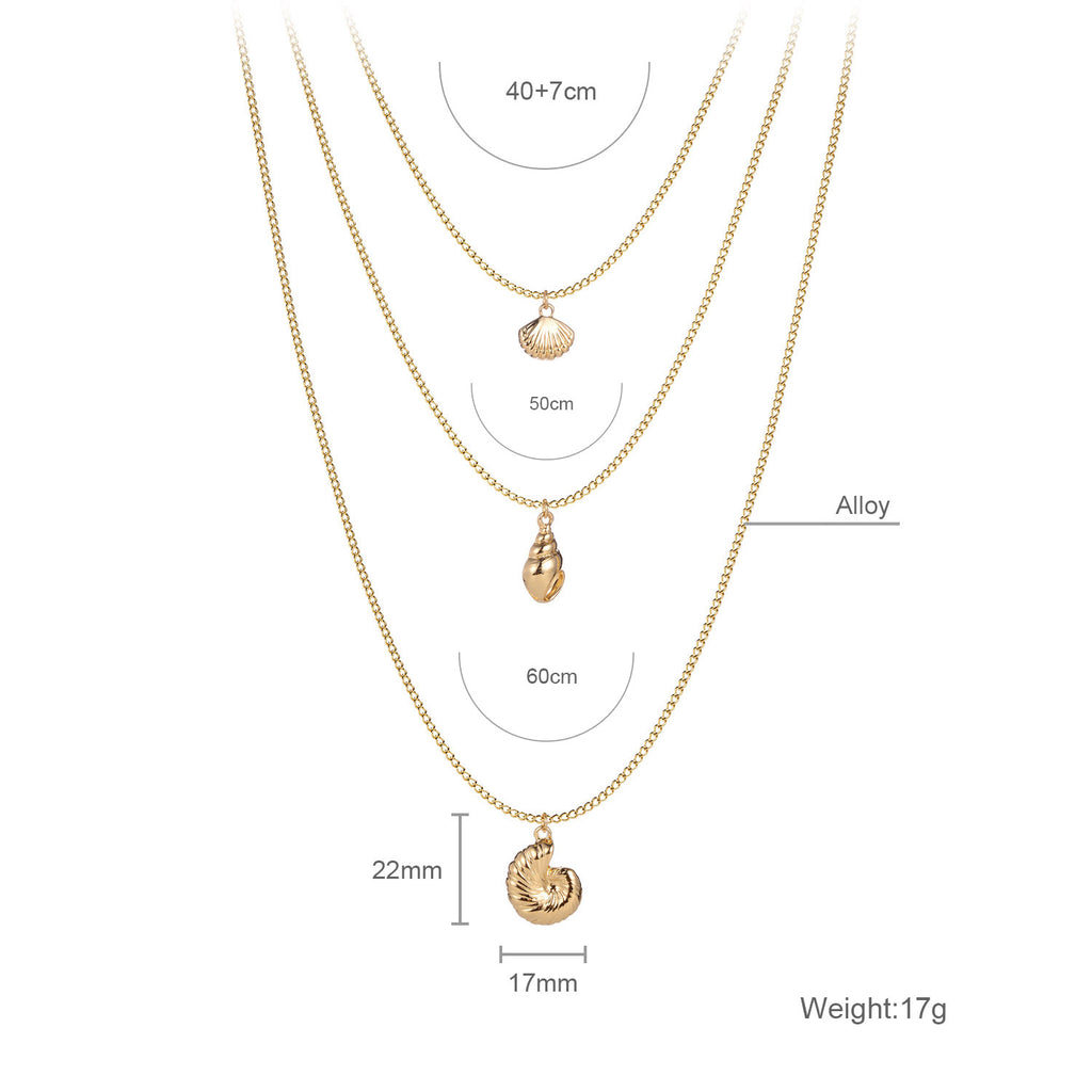 Stacked Necklace Personalized Design Multi Layer Trend Necklace Three Layer Necklace