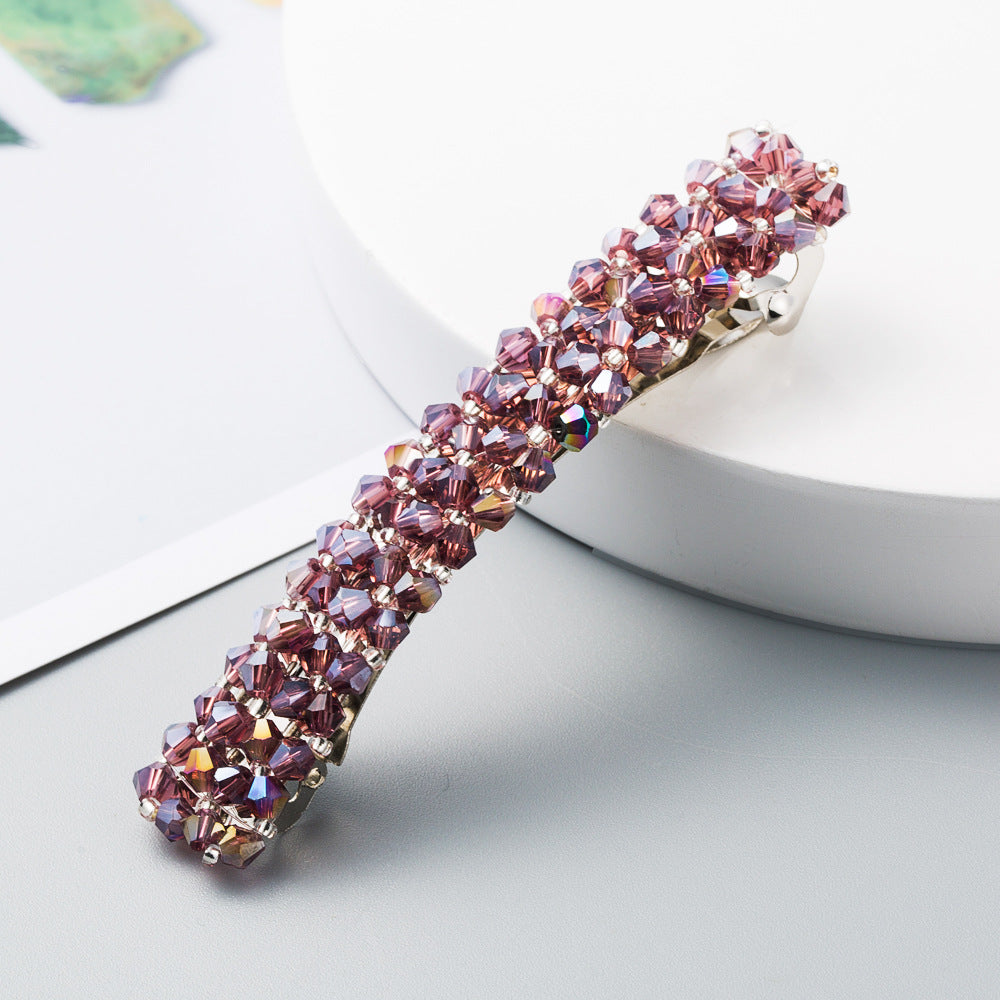 Crystal Beaded Simple Hair Clip