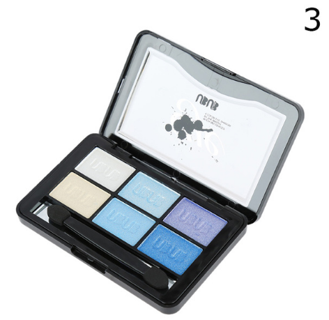 6 Color Eye Shadow Powder Makeup Palette Shimmer Metallic Glitter