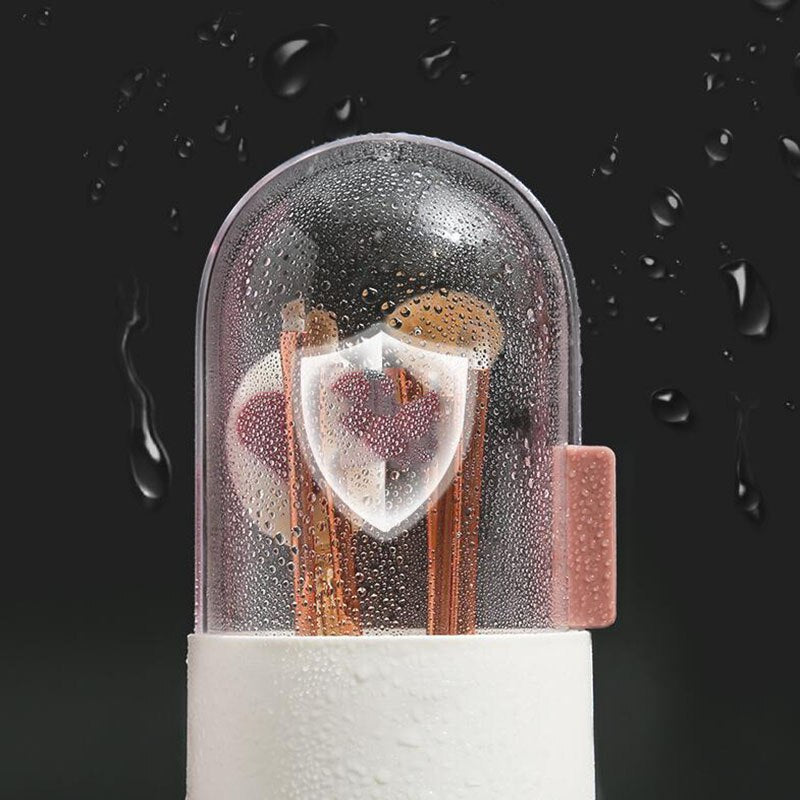 Makeup Brush Storage Box Cosmetic Organizer Makeup Brush Barrel Holder Waterproof