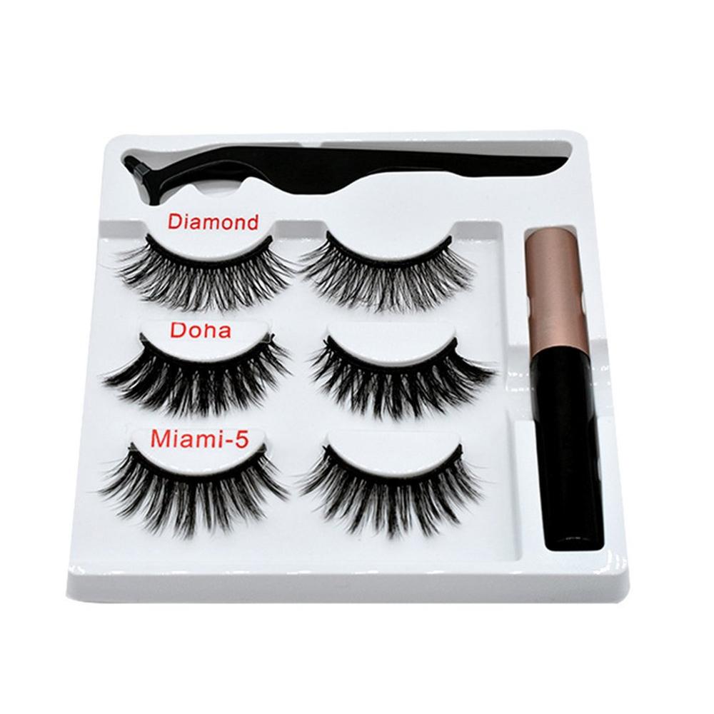 Magnetic False Eyelashes 3 Pairs Of Magnetic Eyelashes