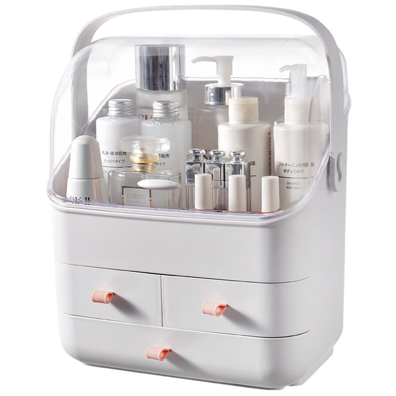 Cosmetics Storage Box Transparent Simple Dust-proof Large-Capacity Drawer Makeup Box Storage