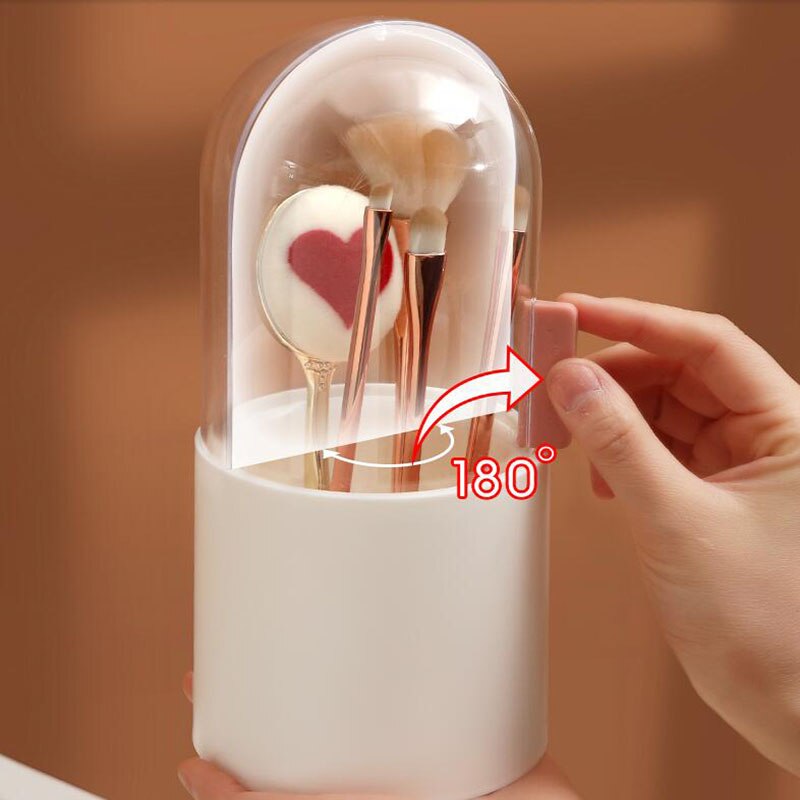 Makeup Brush Storage Box Cosmetic Organizer Makeup Brush Barrel Holder Waterproof
