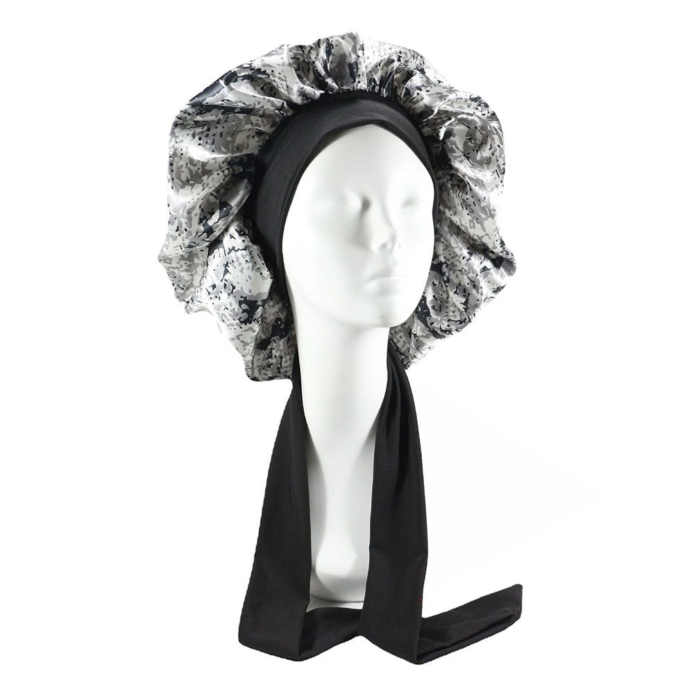Laced Sleeping Bonnet Cap Silk Hair CareSleeping Cap