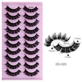 10 Pairs Of Multi-Layer Thick Mink Like Eyelashes