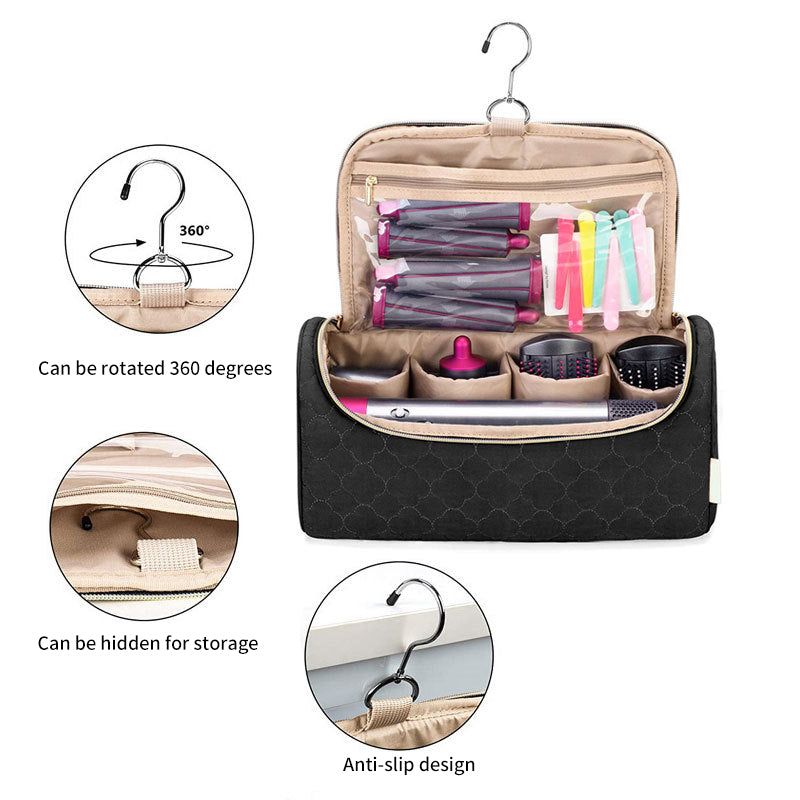 Hair  Storage Bag Portable Hair Dryer Hair Curler Hanging Bag Cosmetic Toiletries Accessories Bag