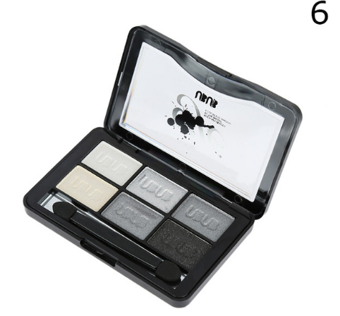 6 Color Eye Shadow Powder Makeup Palette Shimmer Metallic Glitter