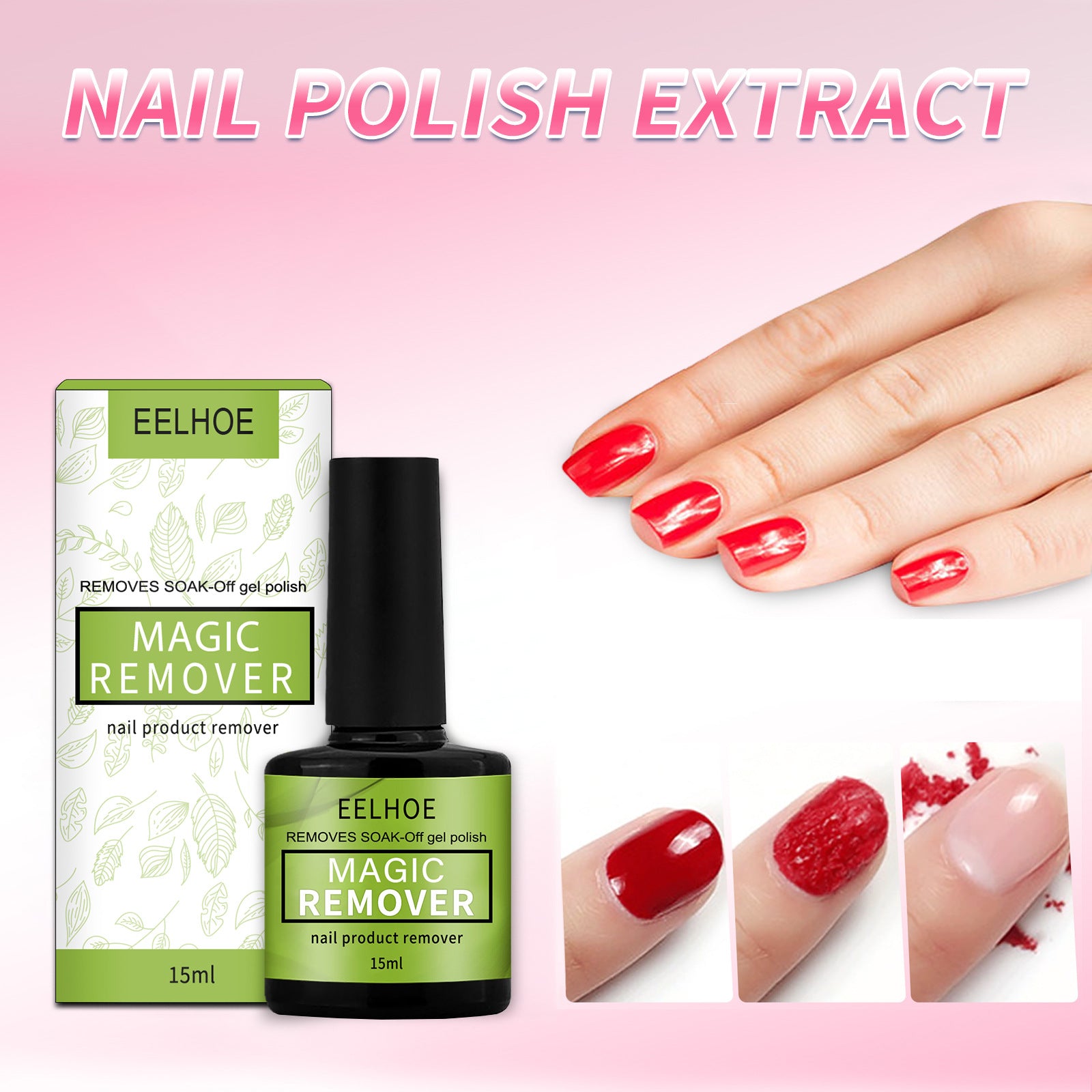 EELHOE Bursting Nail Polish Remover Nail Polish Remover Nail Polish Remover Nail Polish Manicure Special Magic Nail Polish Remover