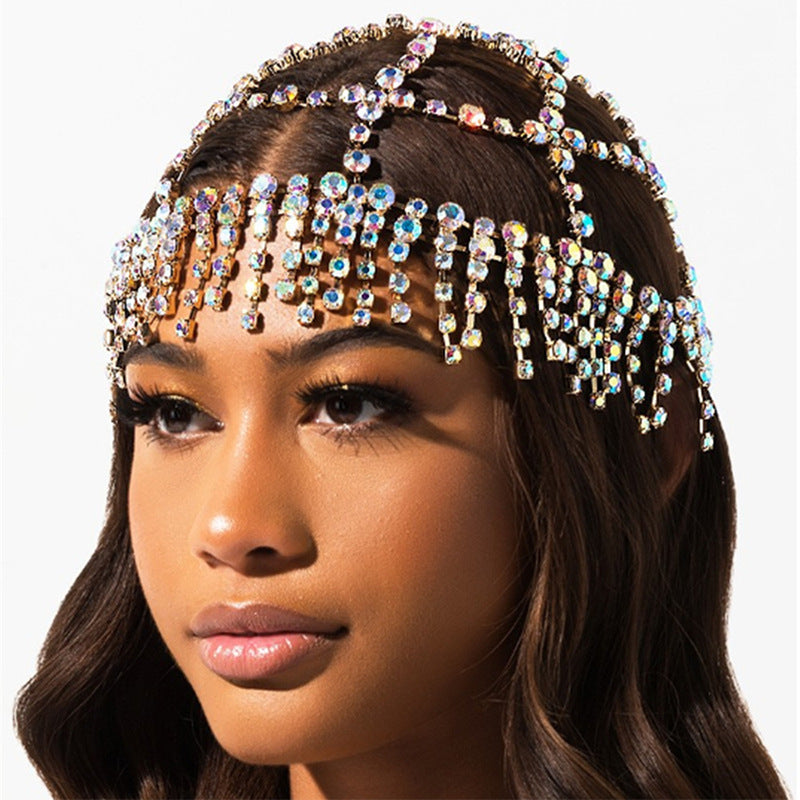 New Cute Fashionable Hair Tassel Rhinestone Headwear