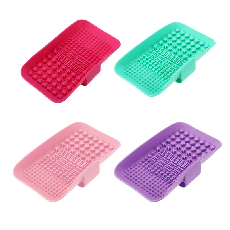 Silicone Makeup Brushes Cleaning Pad Cosmetic Brushes Cleaner Scrubber