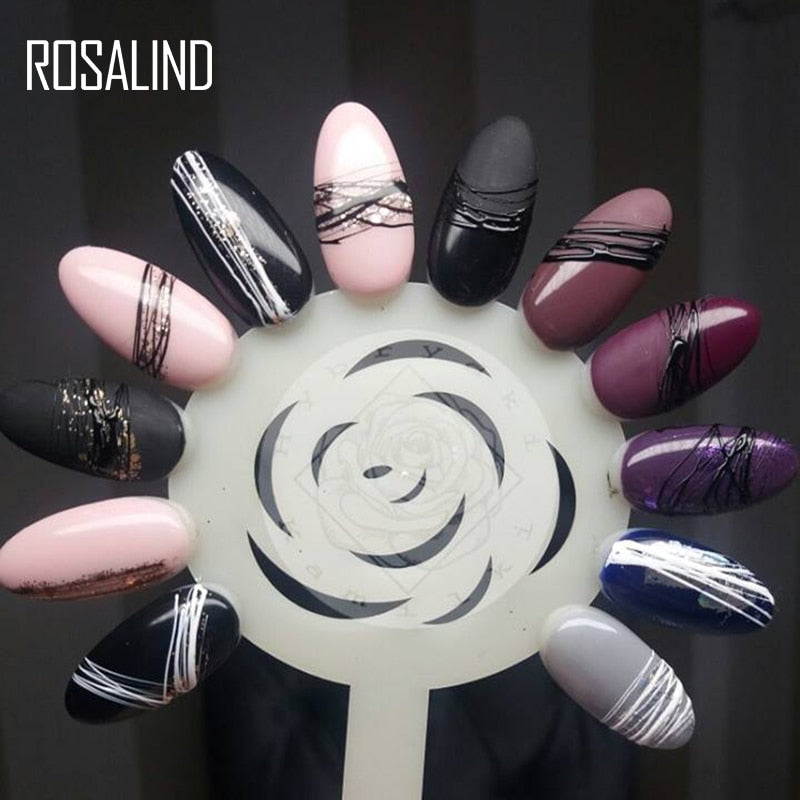 ROSALIND Gel Spider Line For Nails Art Gel Polish UV Colors Painting Gel Nail Polish Spider Gel Polish