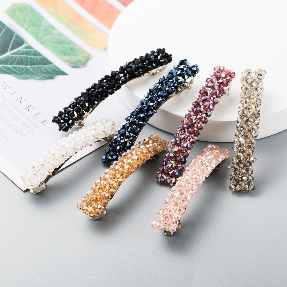 Crystal Beaded Simple Hair Clip