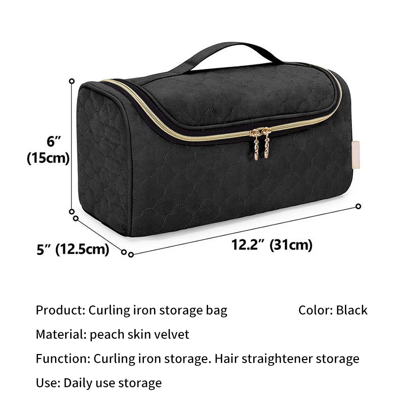 Hair  Storage Bag Portable Hair Dryer Hair Curler Hanging Bag Cosmetic Toiletries Accessories Bag