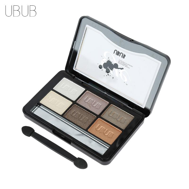 6 Color Eye Shadow Powder Makeup Palette Shimmer Metallic Glitter