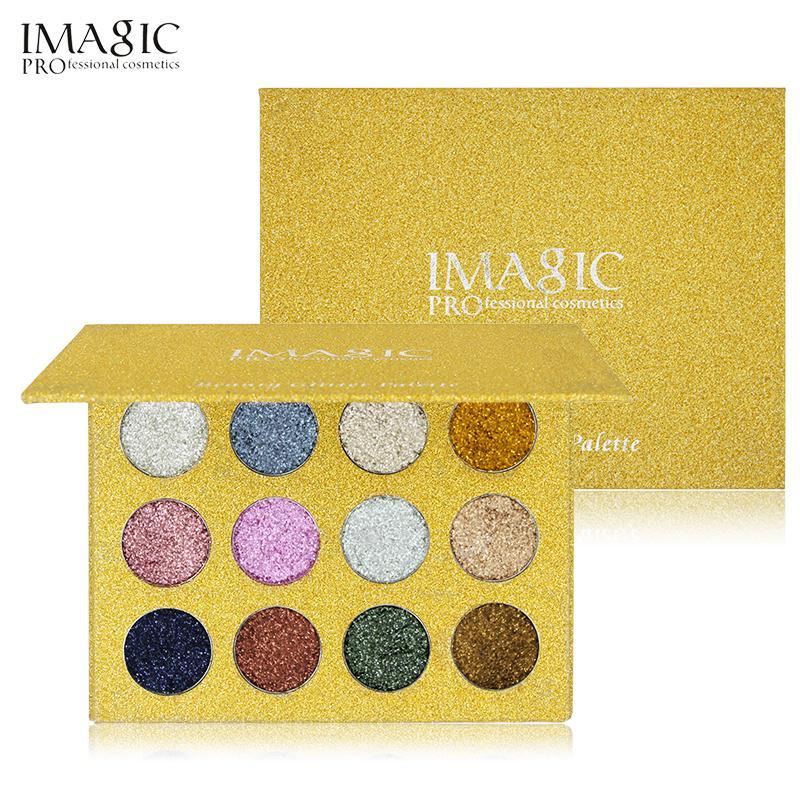 12 Color Pressed Glitters Single Eyeshadow Diamond Rainbow Make Up