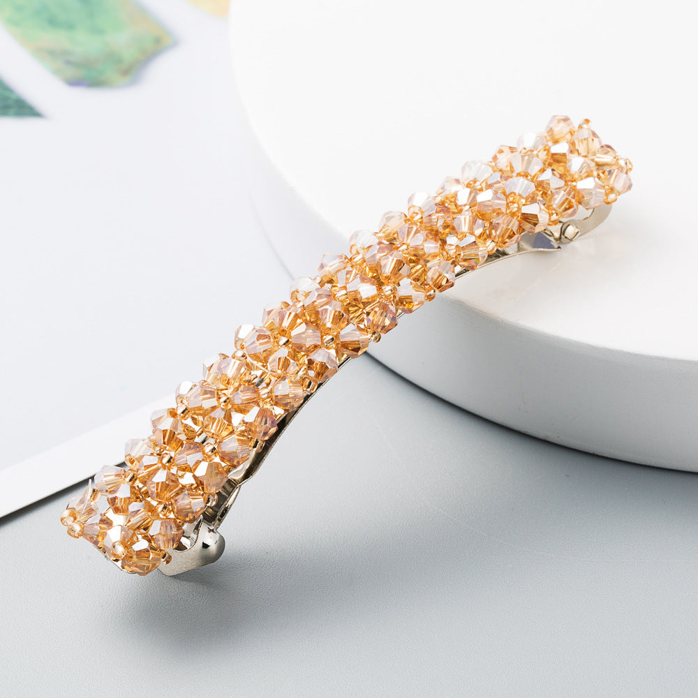 Crystal Beaded Simple Hair Clip