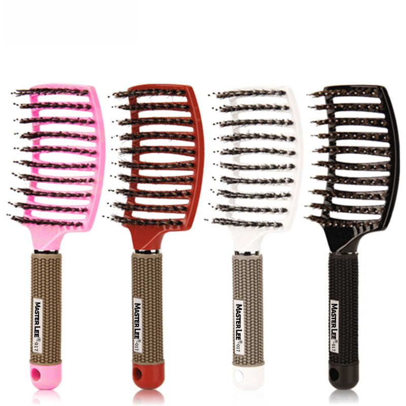 Hairbrush Bristle Nylon Comb Hair Scalp Massage Salon Hairdressing Styling Tool