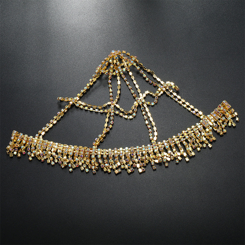 New Cute Fashionable Hair Tassel Rhinestone Headwear