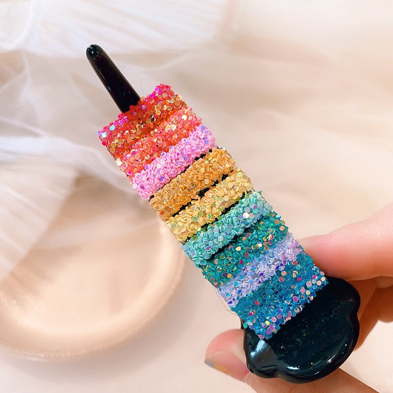 New Colorful Rainbow Hair Claws For Women Girls Hair Holder Clip Sweet Headband Hair Style Make Hairpin Fashion Hair Accessories Easily