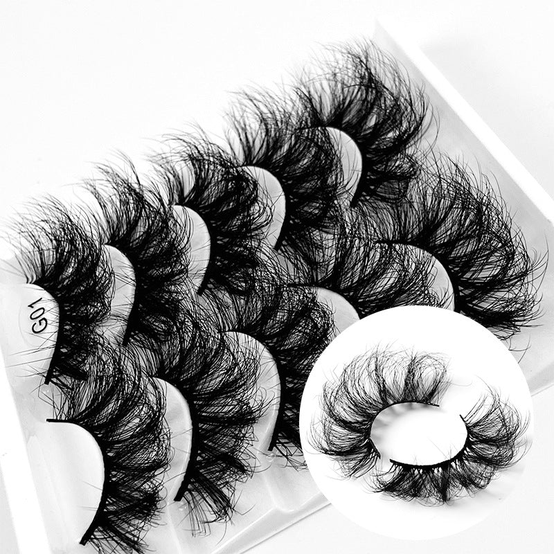 5 Pairs Of 3D FLUFFY Mink Eyelashes