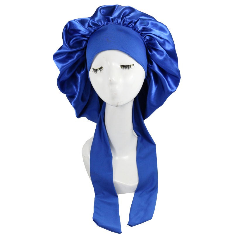 Laced Sleeping Bonnet Cap Silk Hair CareSleeping Cap