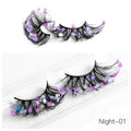 Color Eyelashes Multi Layer Thick Cross Mink Eyelashes 8D FLUFFY
