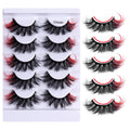 5 Pairs Of Colorful Eyelashes Multi Layer Mink Like Eyelashes