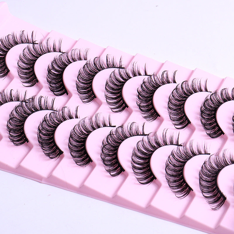 10 Pairs Of Multi-Layer Thick Mink Like Eyelashes