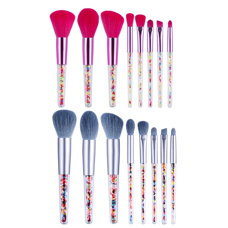 5/8pcs Mini Candy Makeup Brushes Soft Eyeshadow Powder Blush Eyebrow Brush Set Candy Theme Cosmetic Tools