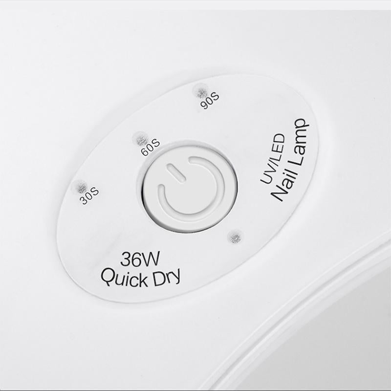 36W Led UV Lamp Nail dryer 12pcs LED Nail Lamp for Nail Gel Polish Manicure With Timer button Sensor Nail Art Tools