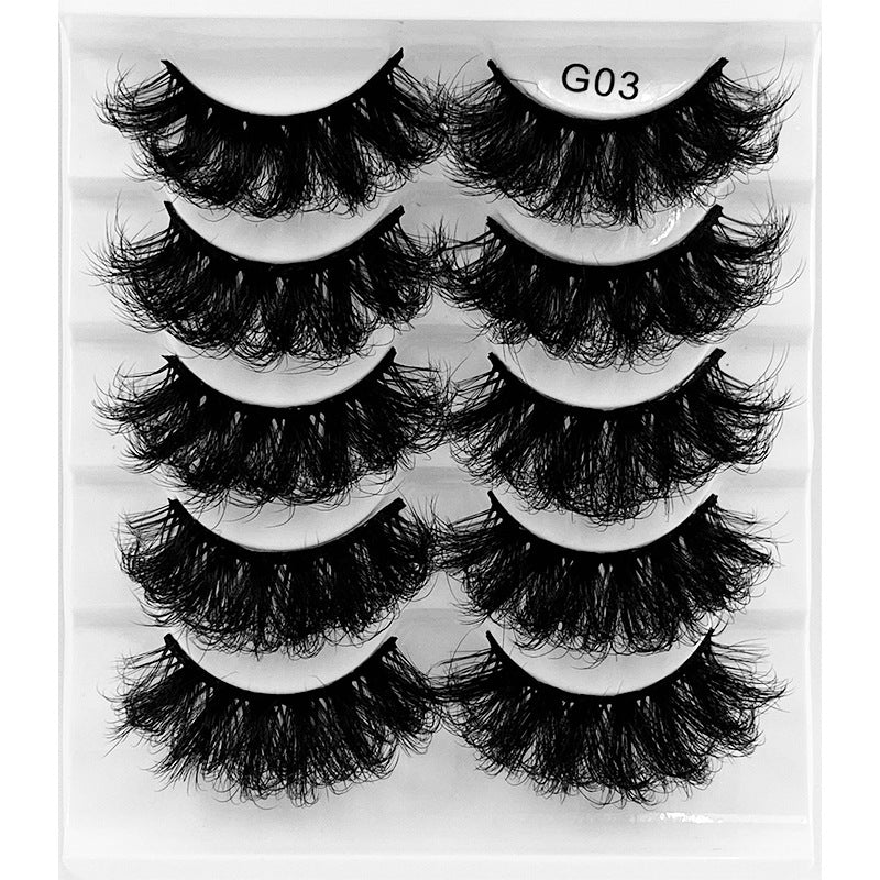 5 Pairs Of 3D FLUFFY Mink Eyelashes