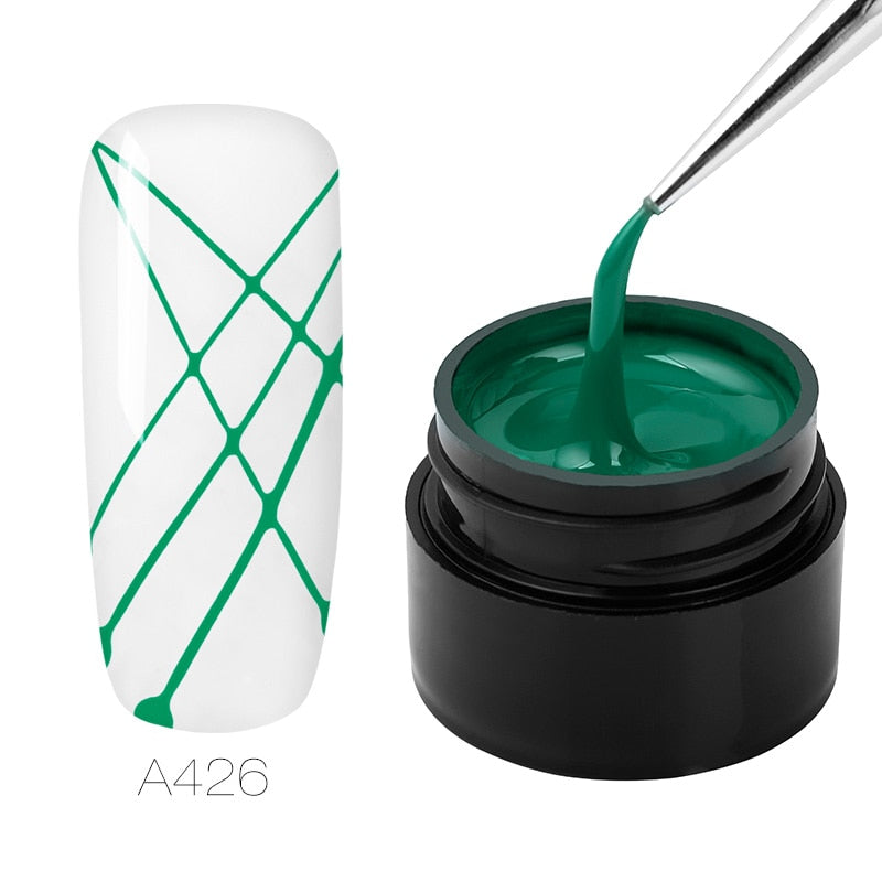 ROSALIND Gel Spider Line For Nails Art Gel Polish UV Colors Painting Gel Nail Polish Spider Gel Polish