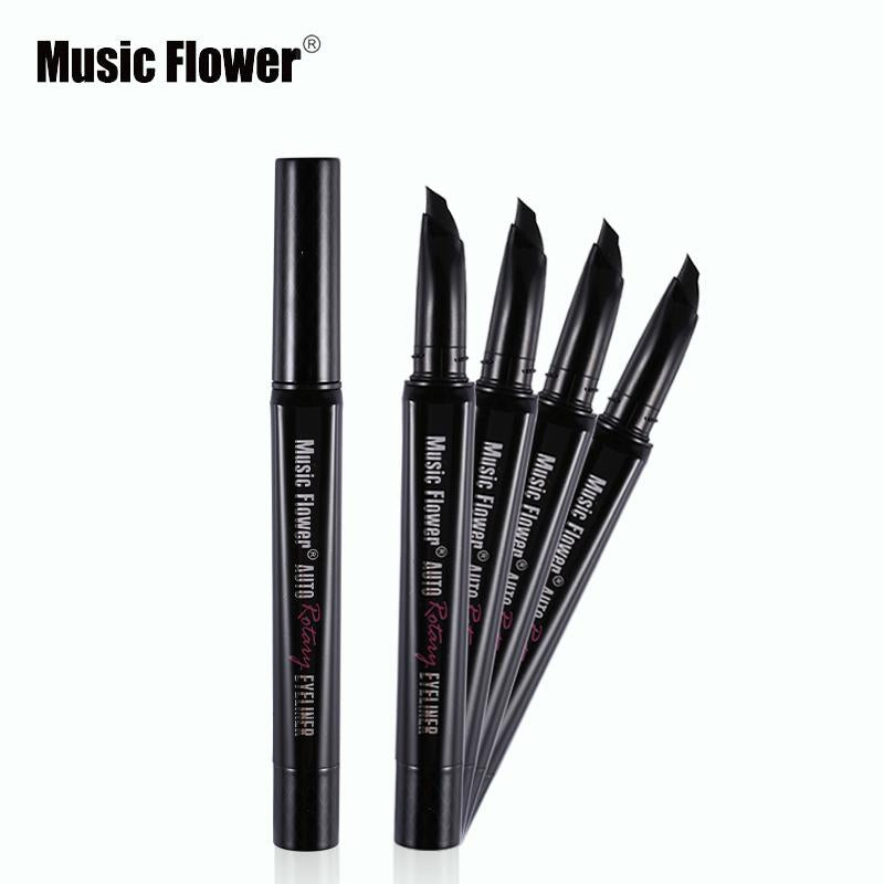 Pro Auto Rotating Liquid Eyeliner Waterproof Eye Makeup Lash Hugging Gel Eye Liner Mark Pen Smudge-proof Cosmetics