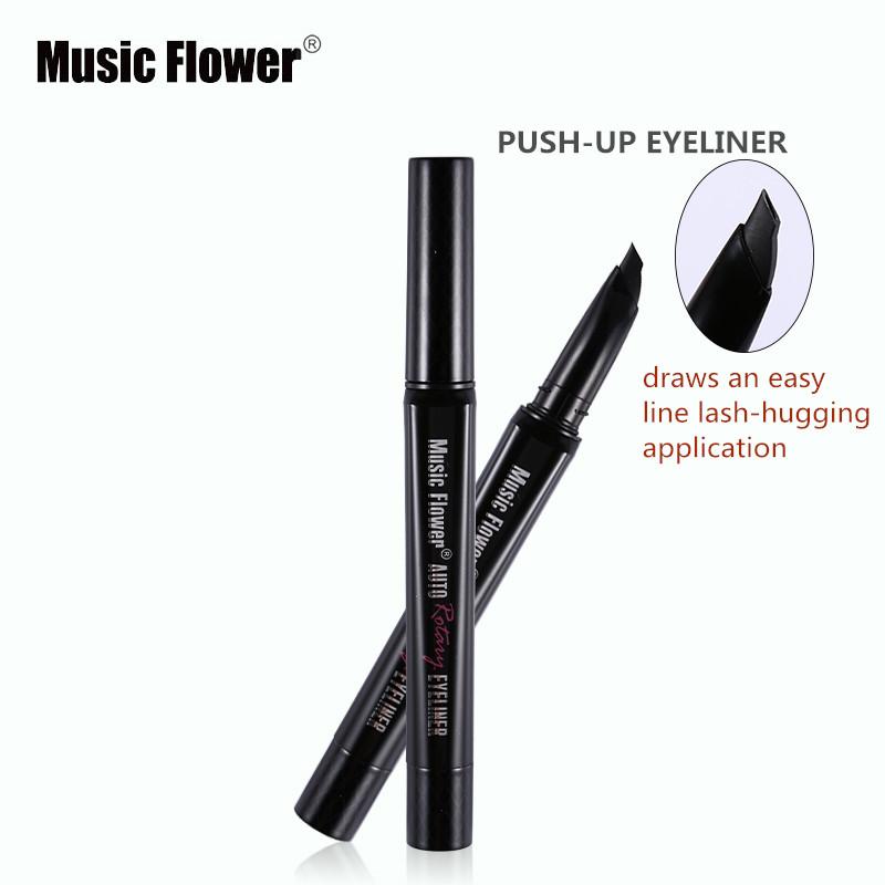 Pro Auto Rotating Liquid Eyeliner Waterproof Eye Makeup Lash Hugging Gel Eye Liner Mark Pen Smudge-proof Cosmetics
