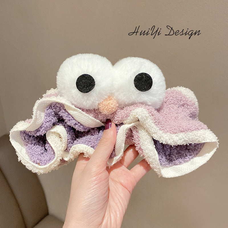 Face Wash Hair Band Hair Accessories Cute Big Eyes Hair Band Plush Wash Hair Band Personalized Hair Accessories
