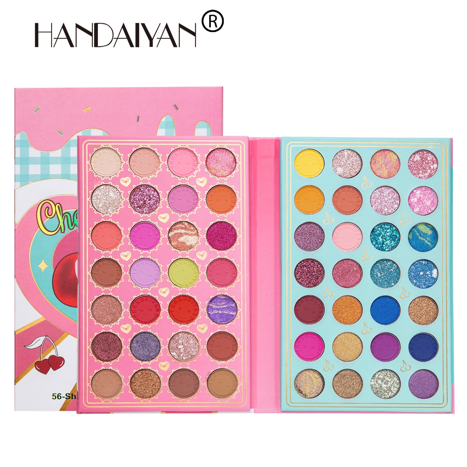HANDAIYAN 56 Color Makeup Eyeshadow Palette Pearlescent Matte