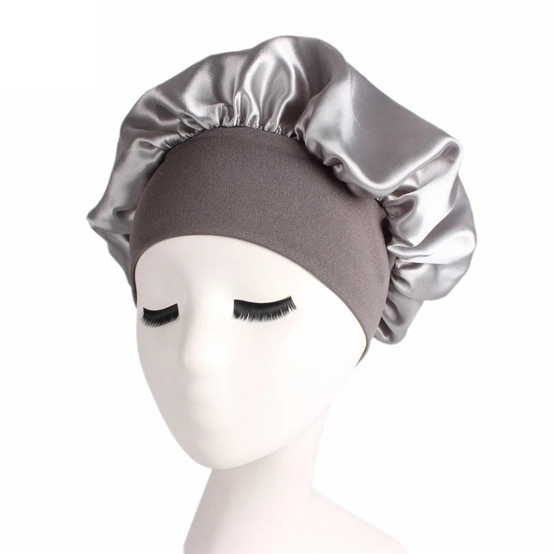 Satin Bonnet Hair Styling Cap Women Night Sleep Head Wrap