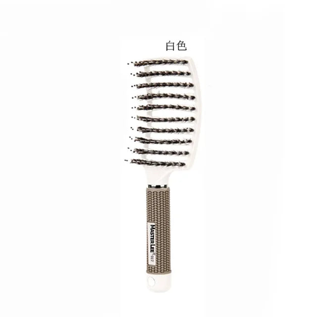 Hairbrush Bristle Nylon Comb Hair Scalp Massage Salon Hairdressing Styling Tool