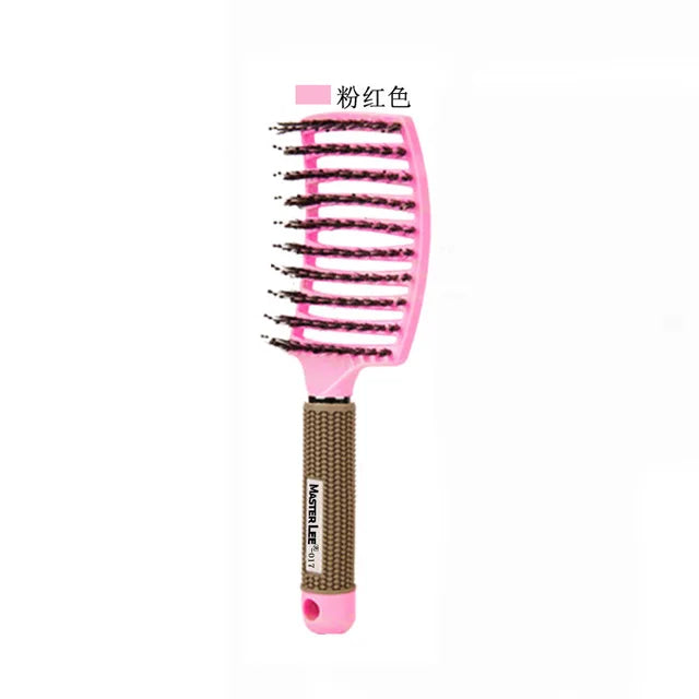 Hairbrush Bristle Nylon Comb Hair Scalp Massage Salon Hairdressing Styling Tool