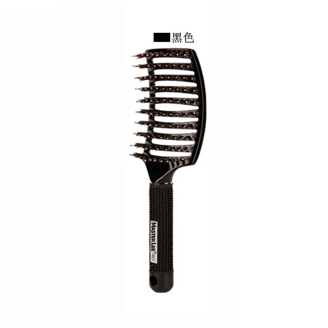 Hairbrush Bristle Nylon Comb Hair Scalp Massage Salon Hairdressing Styling Tool