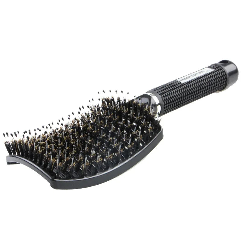 Hairbrush Bristle Nylon Comb Hair Scalp Massage Salon Hairdressing Styling Tool
