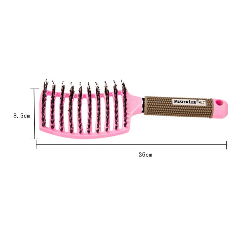 Hairbrush Bristle Nylon Comb Hair Scalp Massage Salon Hairdressing Styling Tool